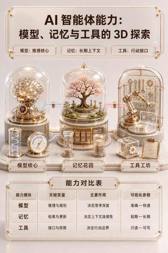 暖雾铜金玻璃 3D 科普信息图 exemplar 缩略图